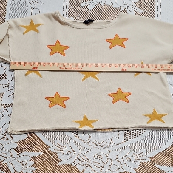 Blank Paige Oversized Cropped Textured Sweater 100% Cotton - Picture 4 of 7